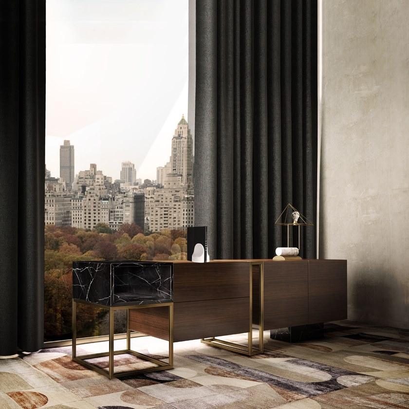 Porustudio Комод с ящиками из ореха и мрамора sun-id-1413863 - Вид №3