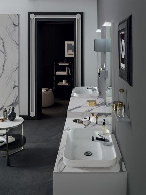 RAB Arredobagno Двойная подвесная тумба под умывальник с ящиками 3.0 sun-id-1391020 - Вид №2