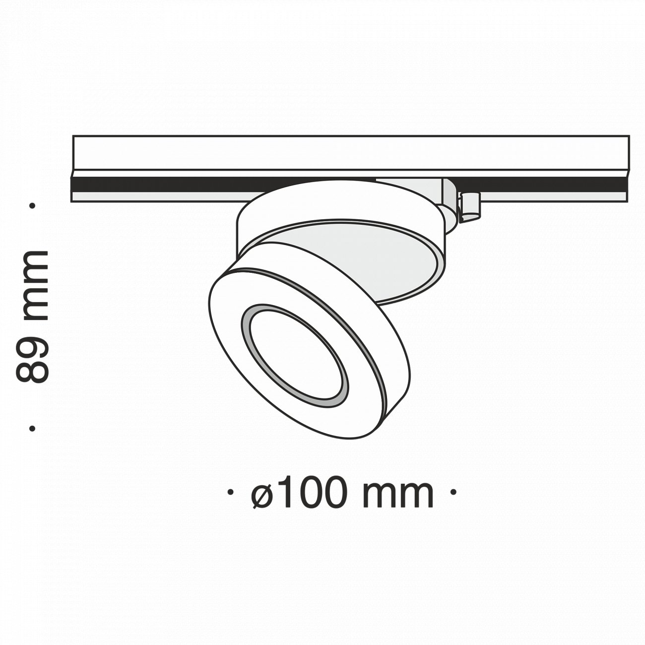 Трековый светильник белый TR006-12W3K TECHNICAL SINGLE PHASE TRACK SYSTEM 00-3956214 Белый  - Вид №1