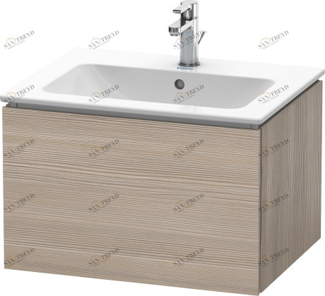 LC614003131 L-Cube Тумбочка подвесная Сосна серебристая, декор Duravit