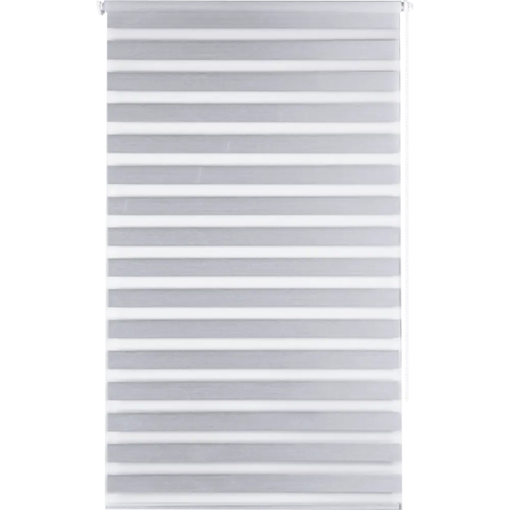 Штора рулонная день-ночь блэкаут Miamoza 40x160 см серая 82614543 STLM-2147653 Santreyd