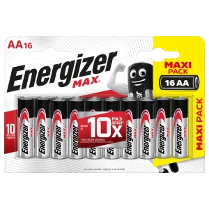 Батарейка Energizer Max AA (LR6) алкалиновая 16 шт.