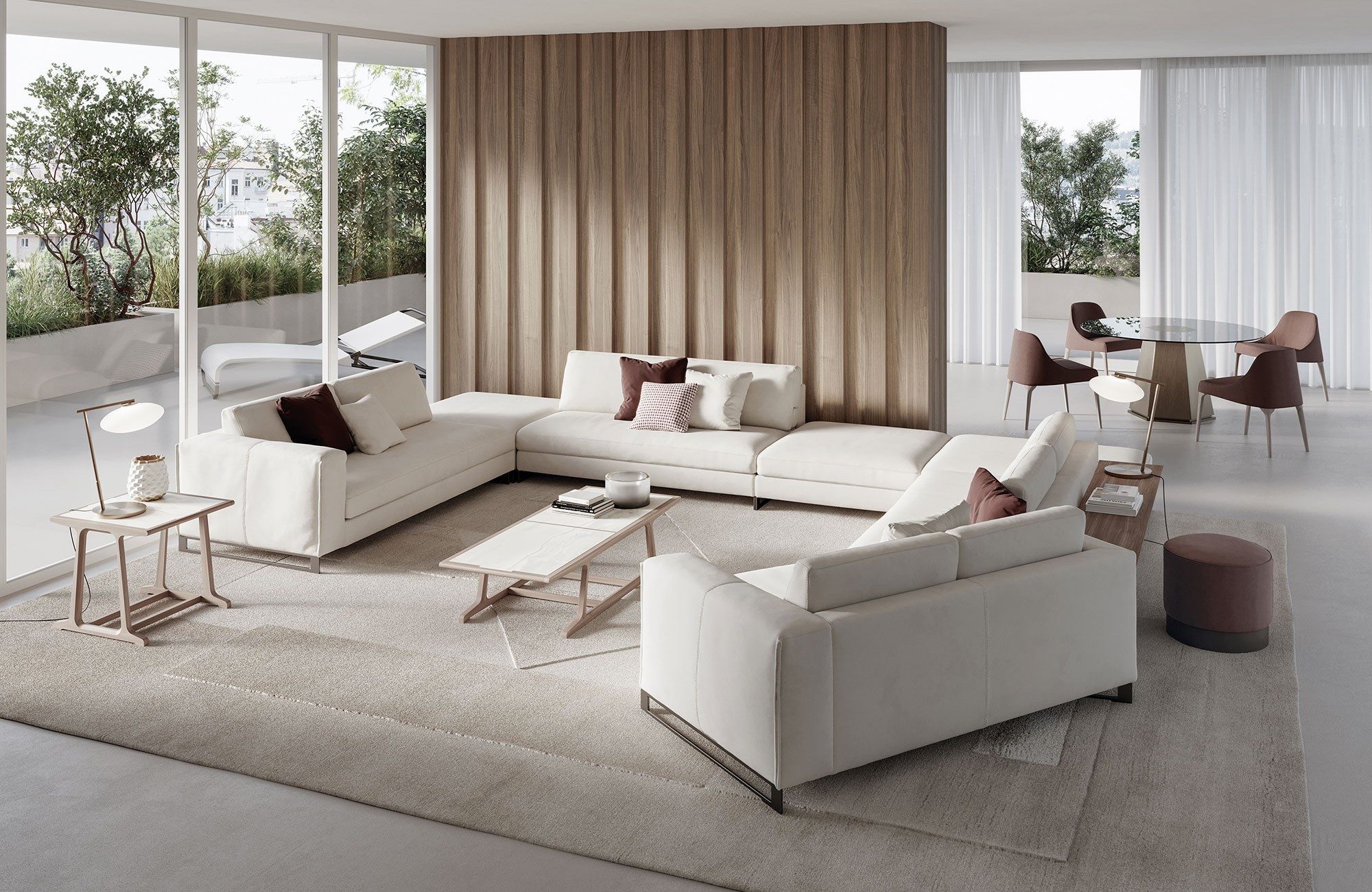 Высокий квадратный стол из керамогранита Frigerio Archè ARCH-00044432 - Вид №3