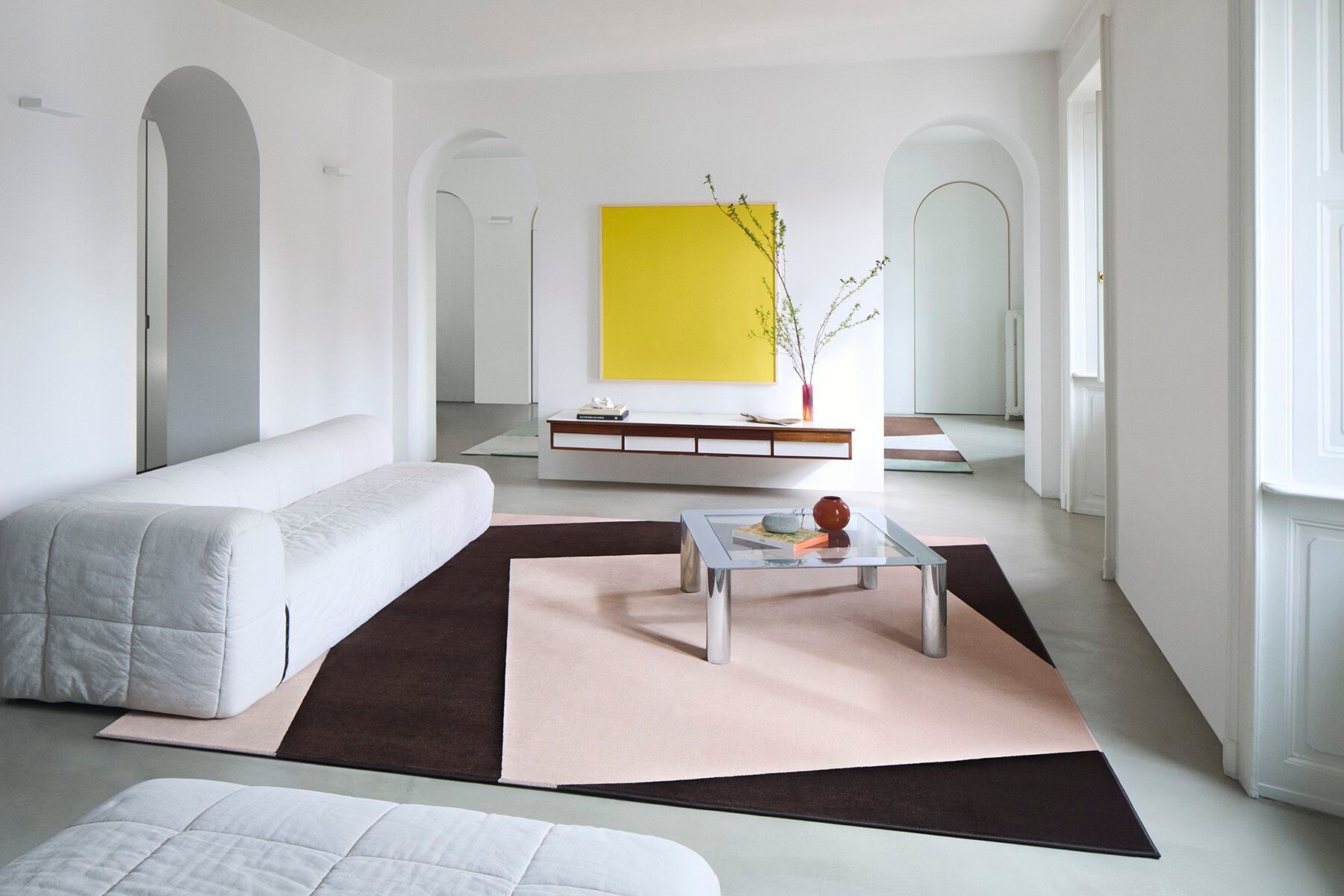 Квадратный ковер с рисунком Besana Moquette AXIS ARCH-00118566 - Вид №1