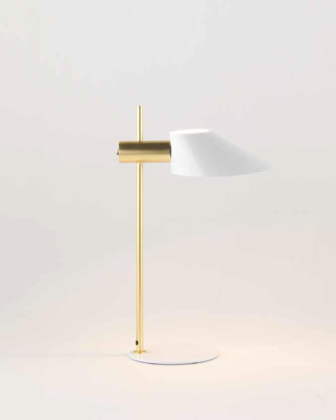 078303 Настольная лампа Gold латунь - белый Aromas del Campo Cohen 