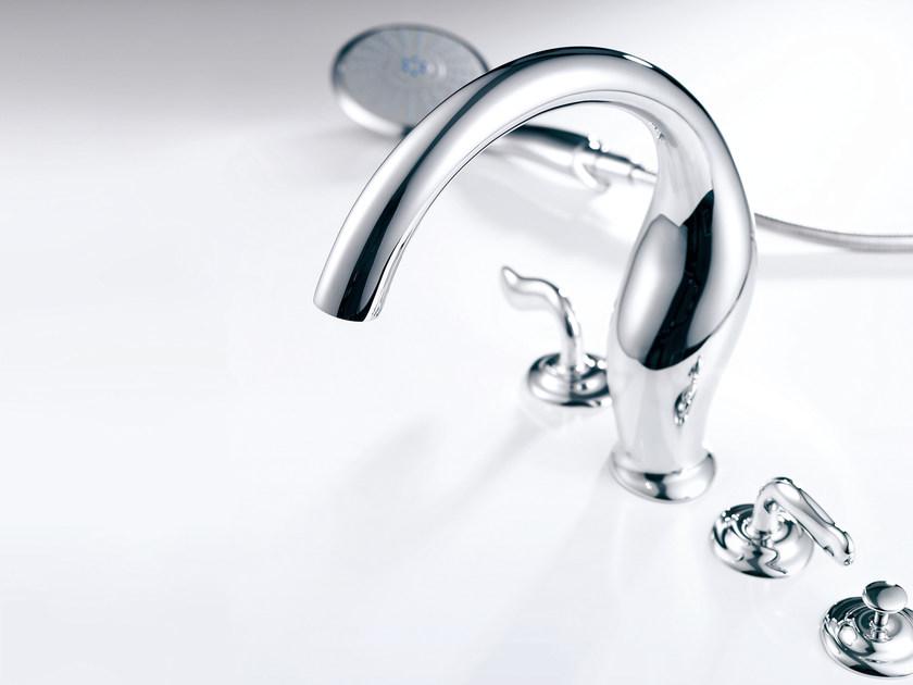 JUSTIME Комплект для ванны из хромированной латуни с ручным душем Ether 6781-m2-80cp - Вид №2