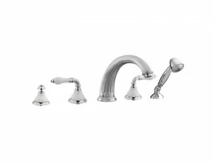 233516.SL00.50 Набор для ванны 5 отверстий витой фарфор Яркий хром