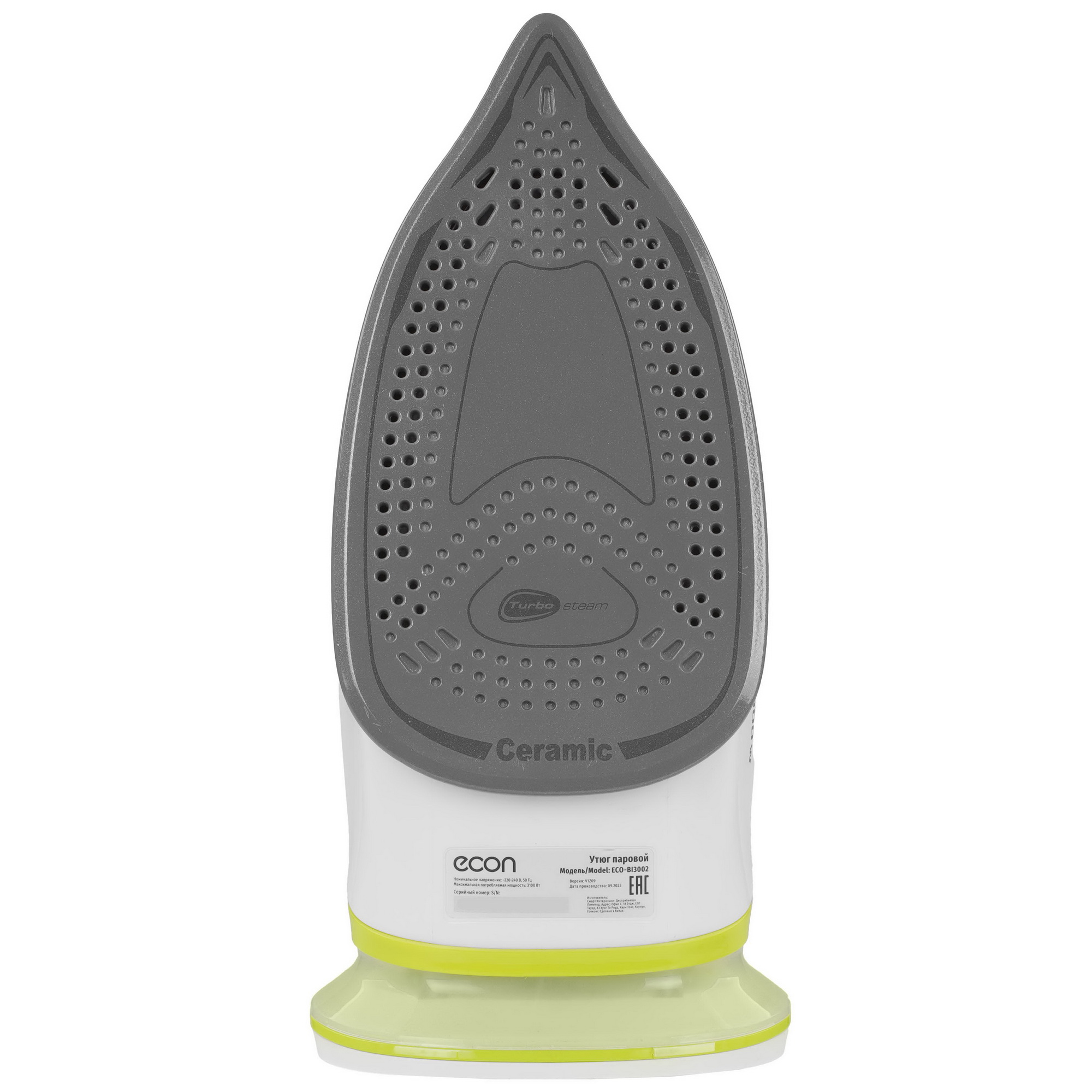 9058848 Утюг Econ ECO-BI3002 белый STDN-0010435 - Вид №3