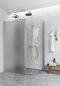 1450455 Igloo Pro J + Душевой Уголок Прямой, Матовый 80X80 Hafa Прозрачный