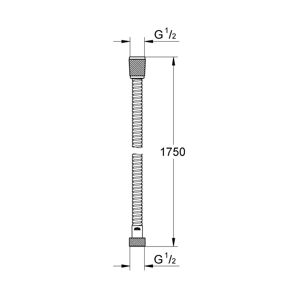 Шланг для душа Grohe 1.75 м металл цвет хром 18234534 STLM-2079756  - Вид №2