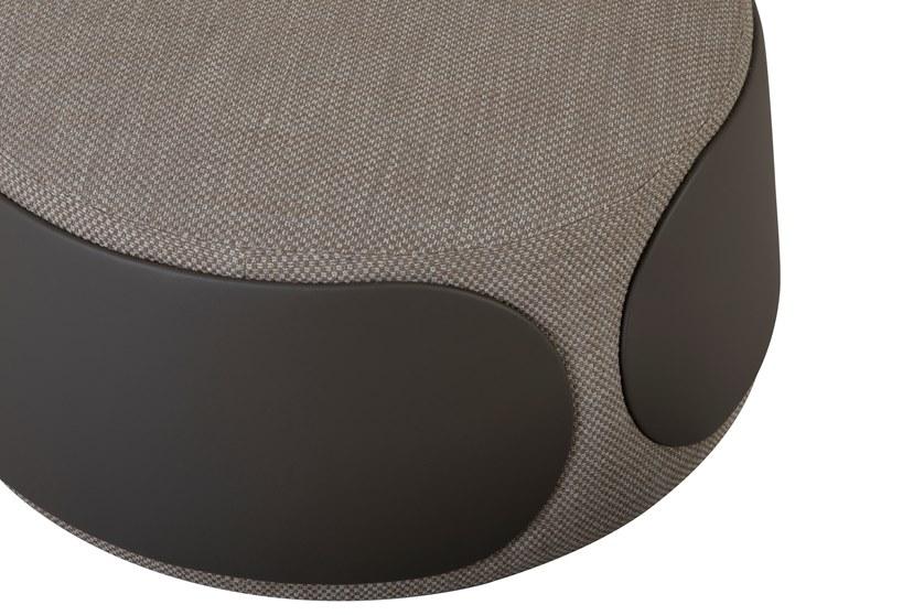 Tonin Casa Круглый пуф с обивкой из кожи и ткани Mama sun-id-1498740 - Вид №2