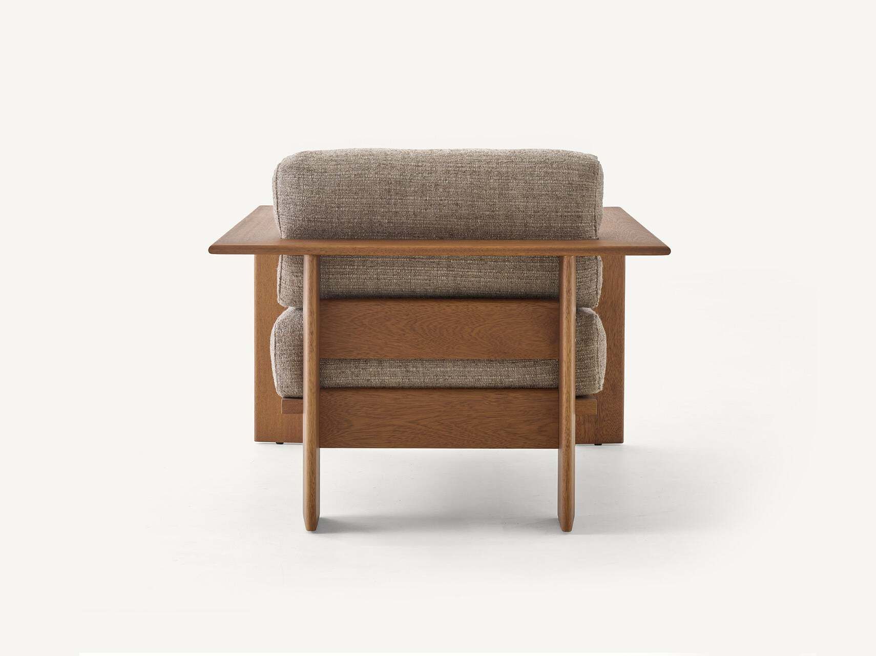 Деревянный сад стул / стул BassamFellows Rail ARCH-00090105 - Вид №3