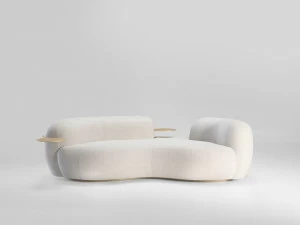 Secolo Tateyama Sofa Диван из ткани с боковыми столиками