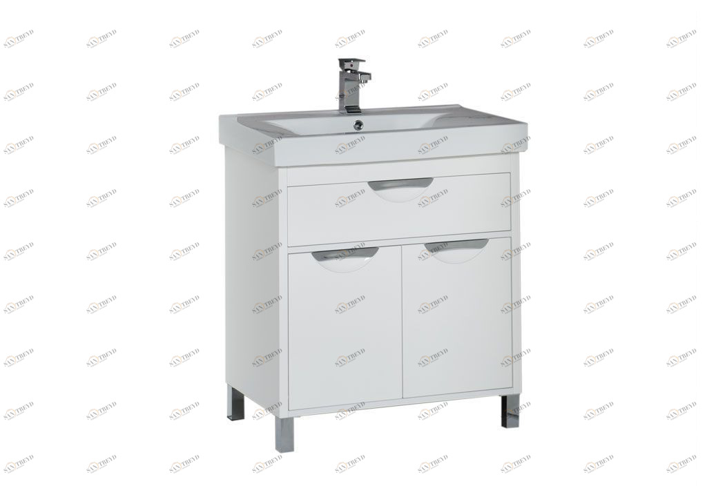 Тумба с раковиной Aquanet Гретта 75 белый 0017690000169712