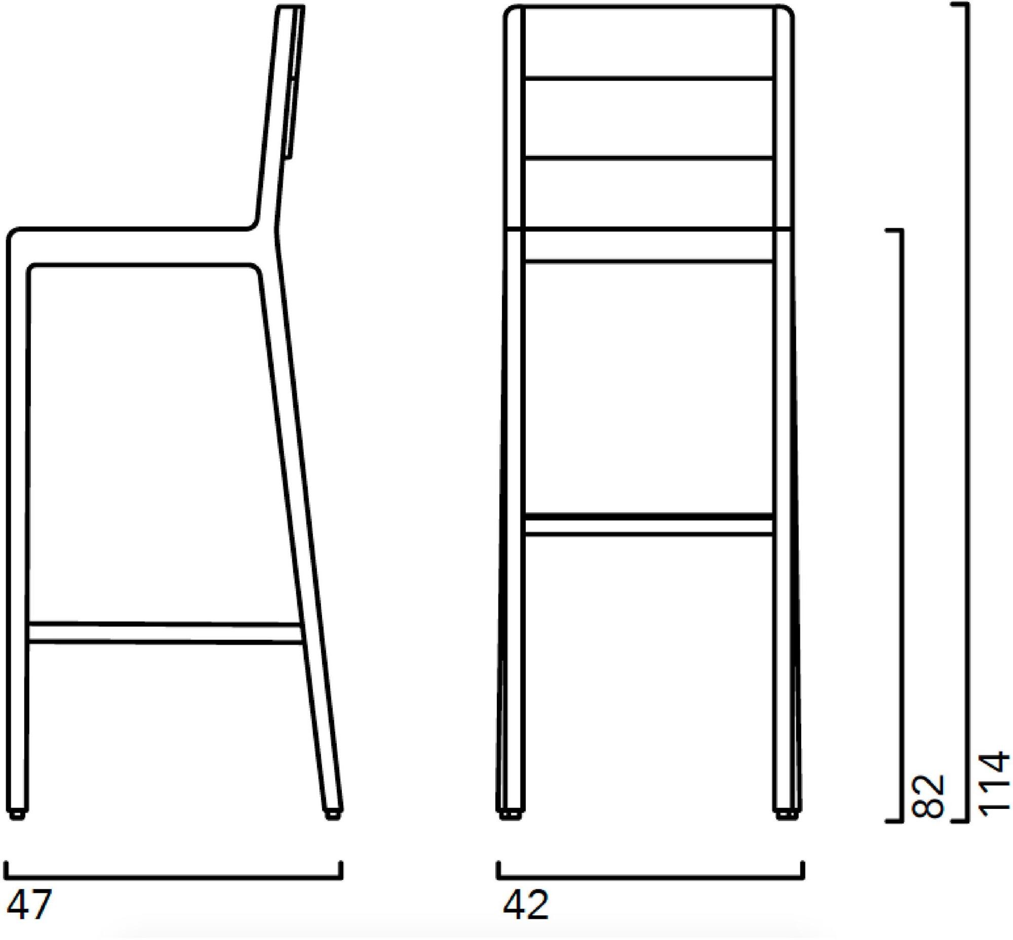 Crassevig Высокий табурет из массива дерева Esse sun-id-1444937 - Вид №2