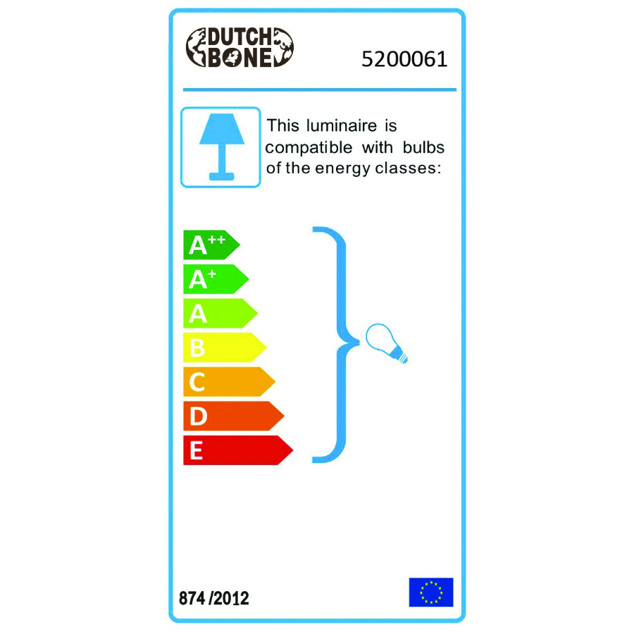 Лампа настольная Liam, черная Dutchbone 5200061 - Вид №7