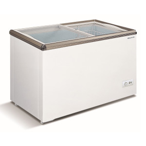 9024147 Морозильный ларь WILLMARK FSL-580X-4 белый, золотистый