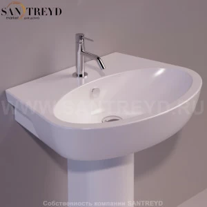 LFT05BIANCO Подвесная раковина настенная овальная Simas LFT Spazio белая