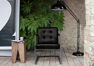 Devina Nais Консольное кожаное кресло с подлокотниками