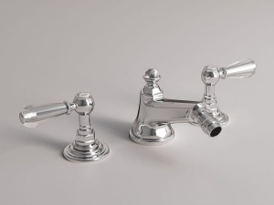 Смеситель для биде с 3 отверстиями для пола с поворотным горлышком