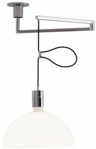 NEMO Регулируемый подвесной светильник из опалового стекла