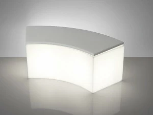 SLIDE Светящаяся садовая скамейка из полиэтилена