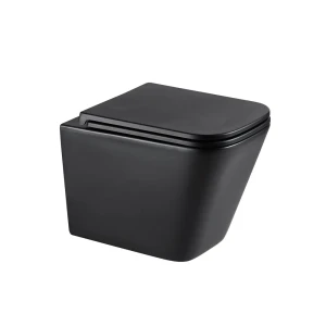 Подвесной унитаз Moneron Tornado безободковый с сиденьем микролифт черный