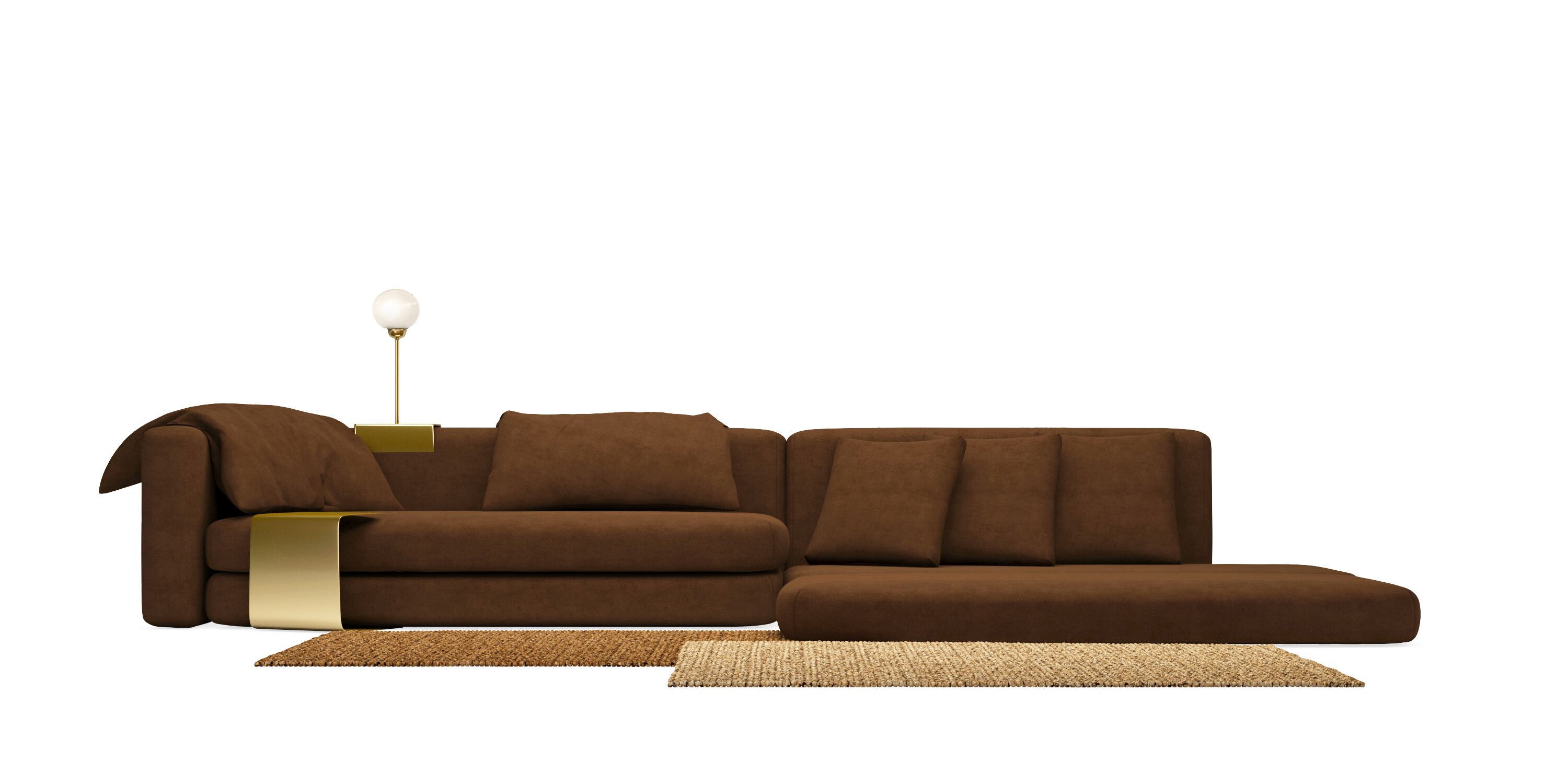 Ткань диван HANNABI MODEL NO.28 LONG ARCH-00126294 - Вид №3