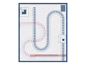 Прямоугольный ковер ручной работы