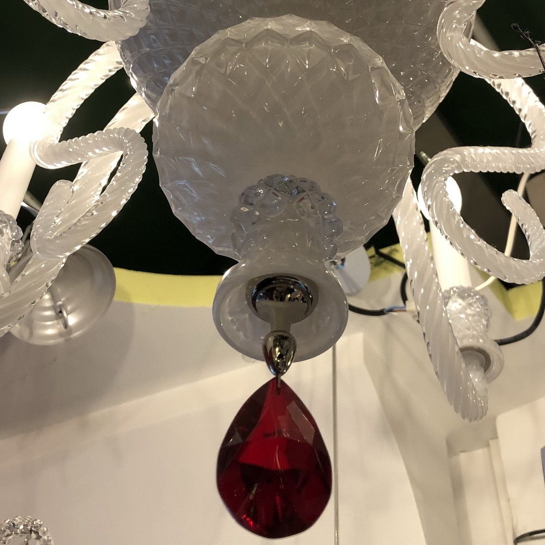 Italamp 286/6 nickel/white хрустальная люстра 93662 - Вид №1