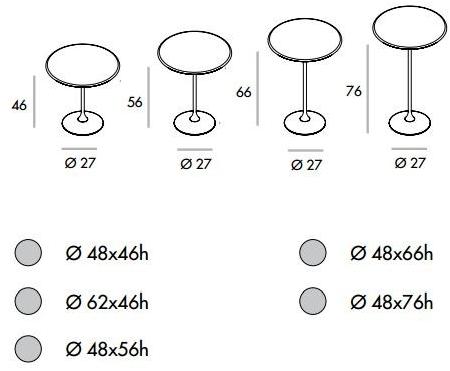 Sovet italia Круглый стеклянный журнальный столик Tulip sun-id-1435815 - Вид №3