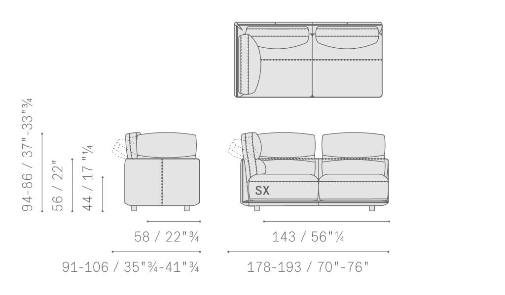 Кожаный модульный диван Poltrona Frau коллекция - диваны и кресла ARCH-00076677 - Вид №17