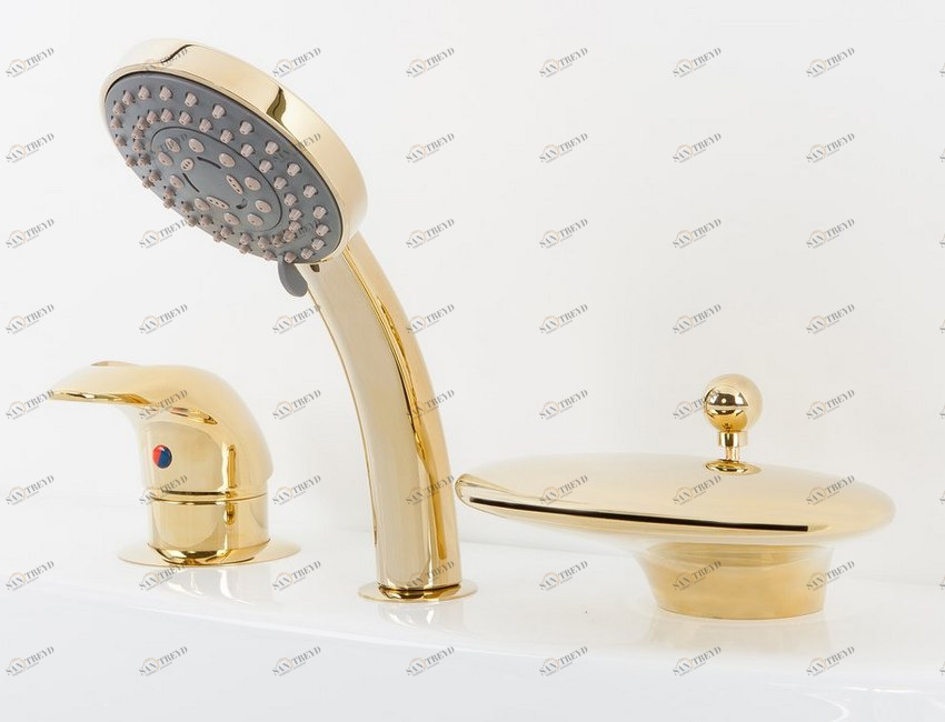 Каскадный смеситель ALPEN Niagara Delux золото AS1104G