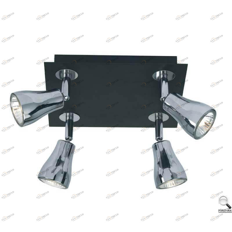 Спот потолочный галогеновый на 4 лампы хром Blank 414423 MARKSLOJD BLANK 00-3926881 Хром