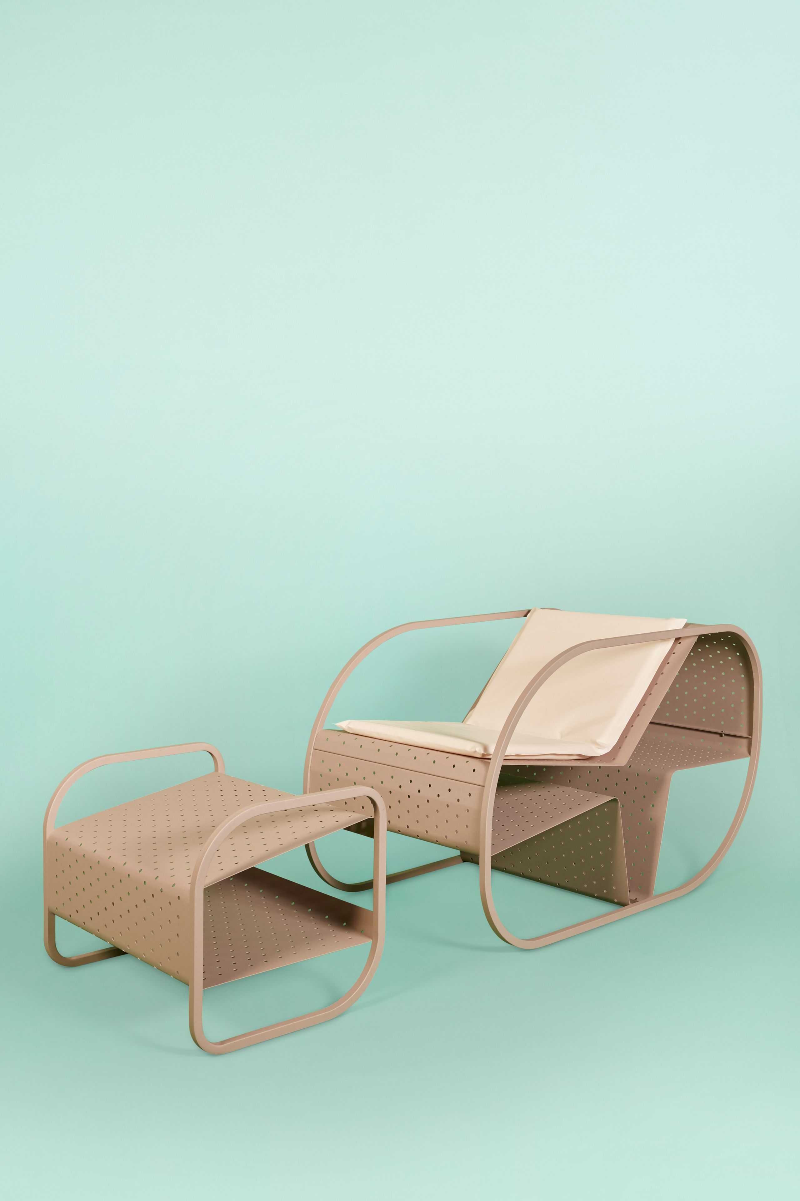 Металлическая подставка для ног / журнальный столик Giacopini Flip ARCH-00101620 - Вид №8