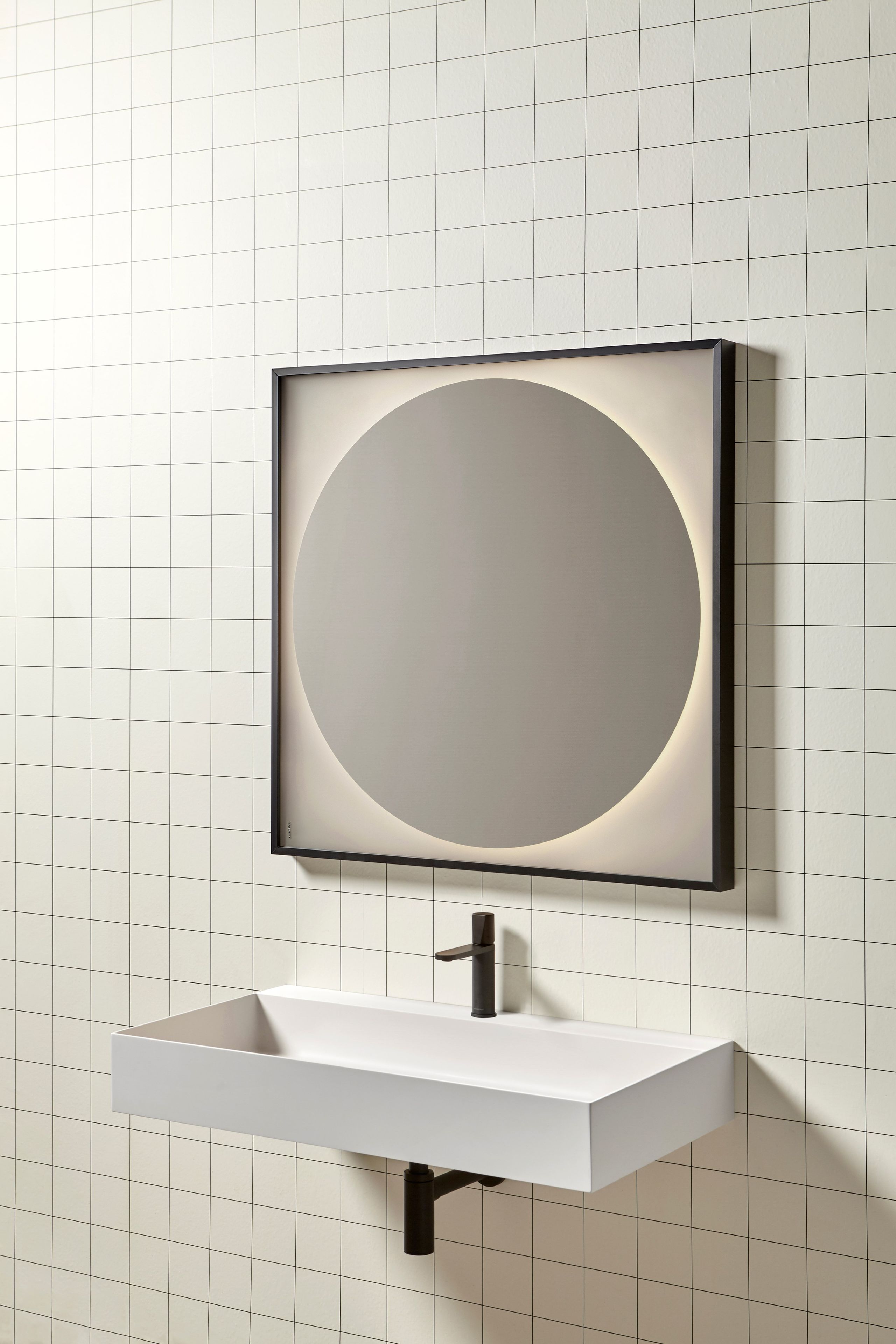 Зеркало в рамке и встроенное настенное освещение Antoniolupi Dialoganti ARCH-00128595 - Вид №3