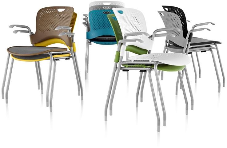 Herman Miller Штабелируемый стул nylon® с подлокотниками Caper sun-id-1376593 - Вид №9