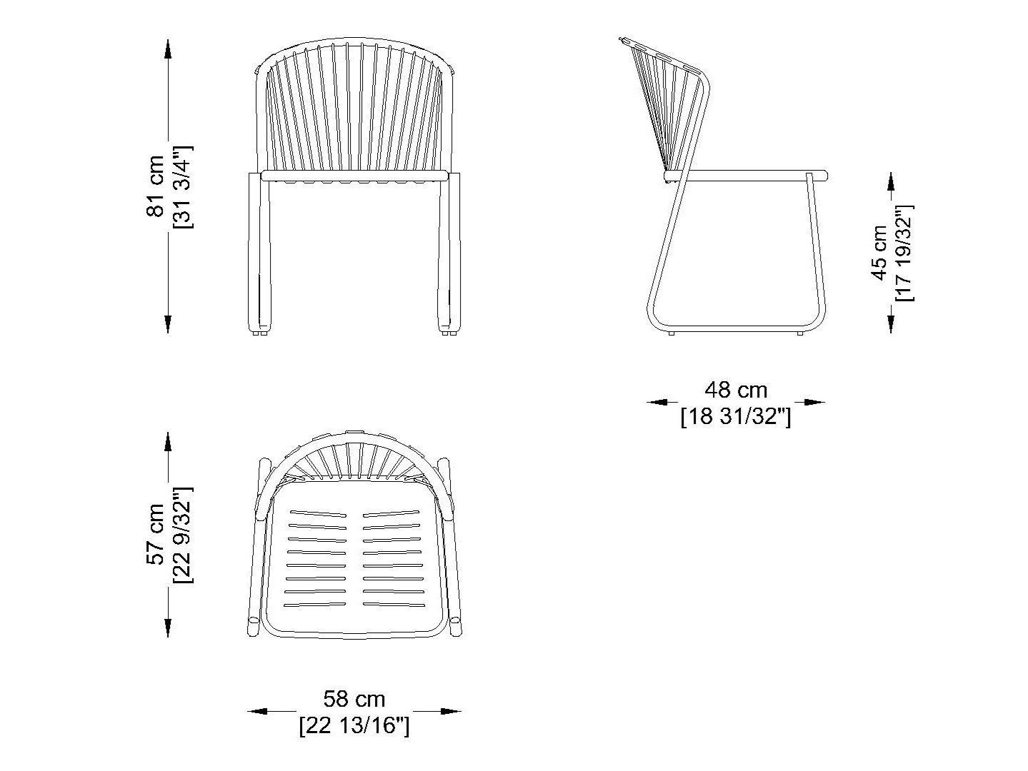 Стул для сада из нержавеющей стали Coro Салли ARCH-00085648 - Вид №5