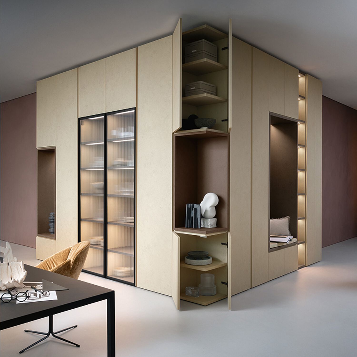 Секционный угловой шкаф Zalf Freespace ARCH-00028633 - Вид №1