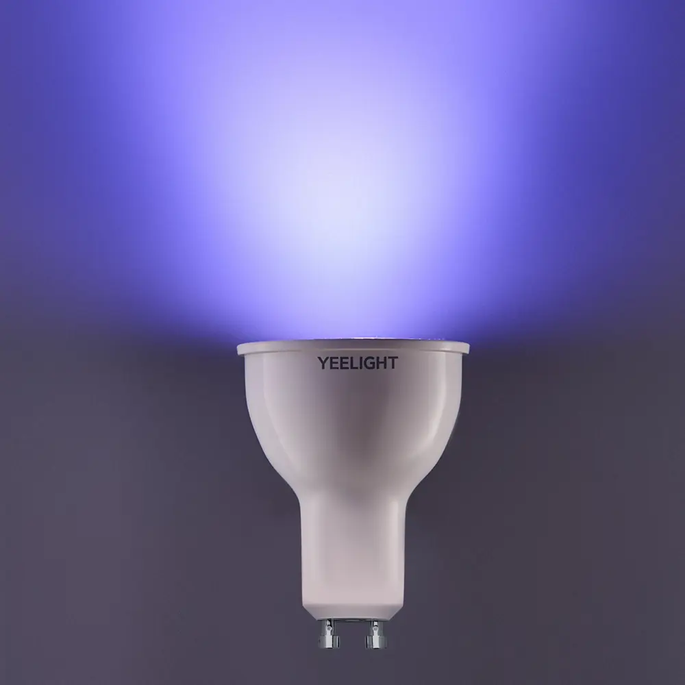 Лампа умная светодиодная Yeelight GU10 200-240 В 5 Вт спот прозрачная 350 лм регулируемый цвет света RGBW для диммера STLM-2132698 - Вид №9