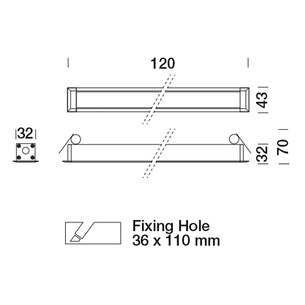 8492168 Встраиваемый в потолок светильник Platek MINI CORNICHE Incasso soffitto  MINI CORNICHE Ceiling recessed 100 mm - LED 4000K 40°  - Вид №10