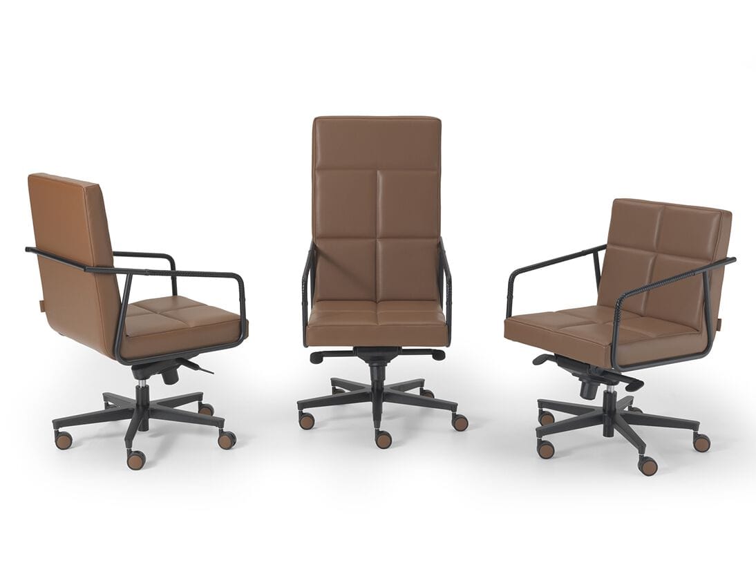 Кожаное вращающееся офисное кресло i 4 Mariani Пабло ARCH-00057820 - Вид №6
