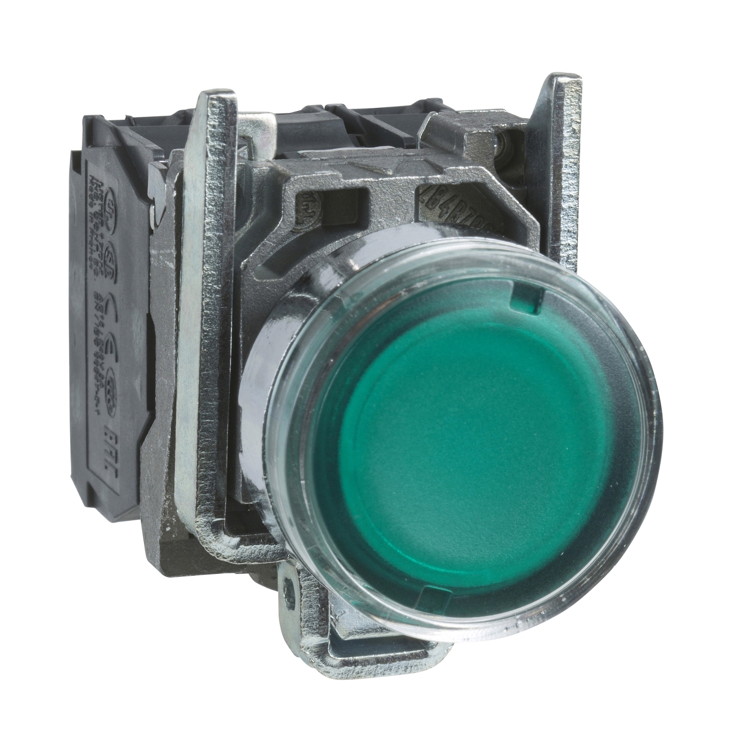 XB4BW33M5 Кнопка Harmony 22 мм, 220В, IP66, Зеленый Schneider Electric Кнопки и лампочки 