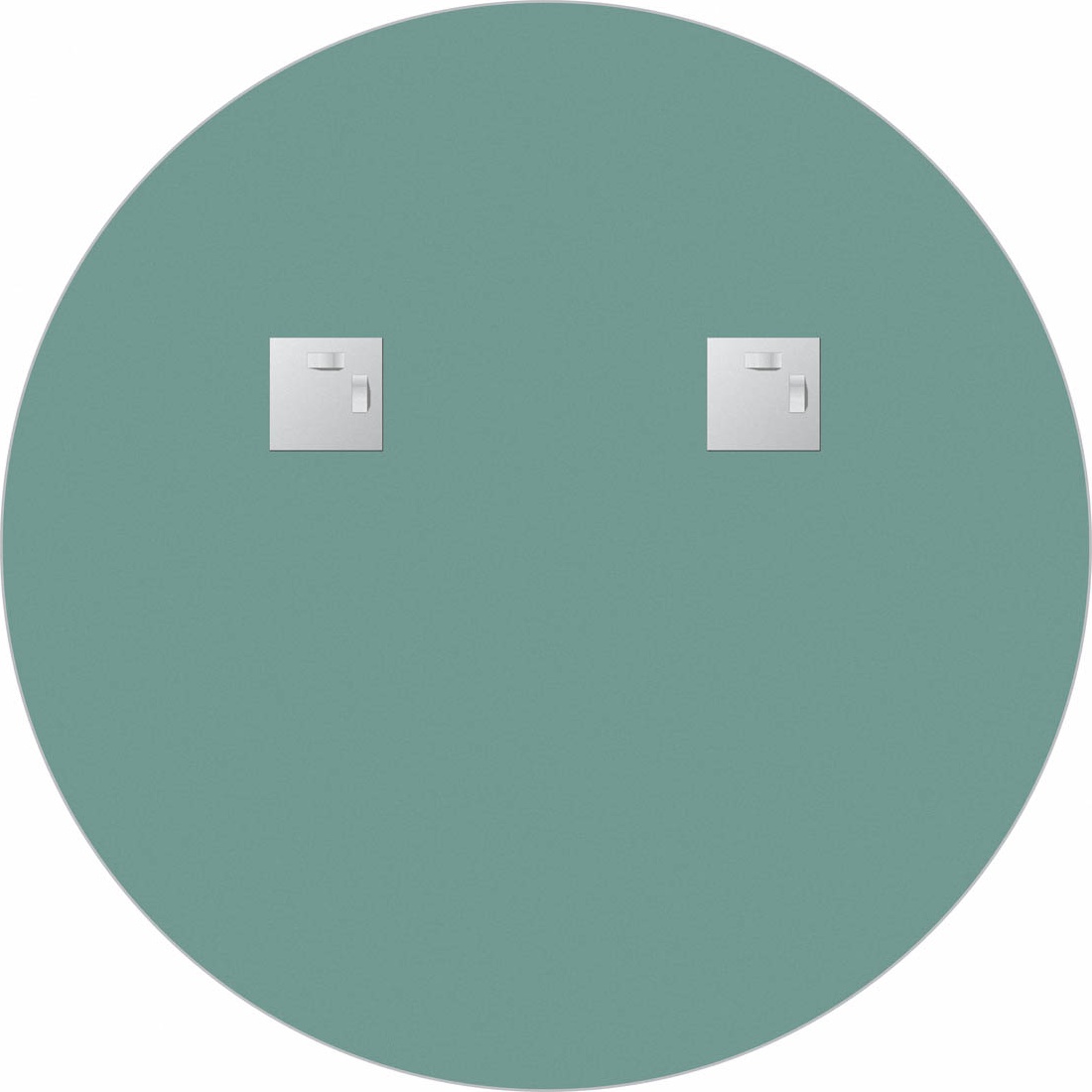 BY 0562 Зеркало с металлической полкой 60 cm EVOFORM Shadow - Вид №2