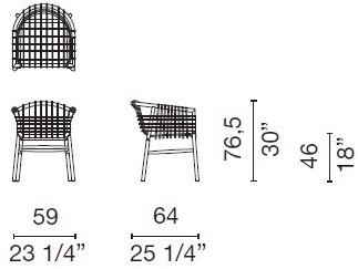 Cappellini Sedia из ротанга и каучукового дерева Lukis Lk_2  - Вид №4