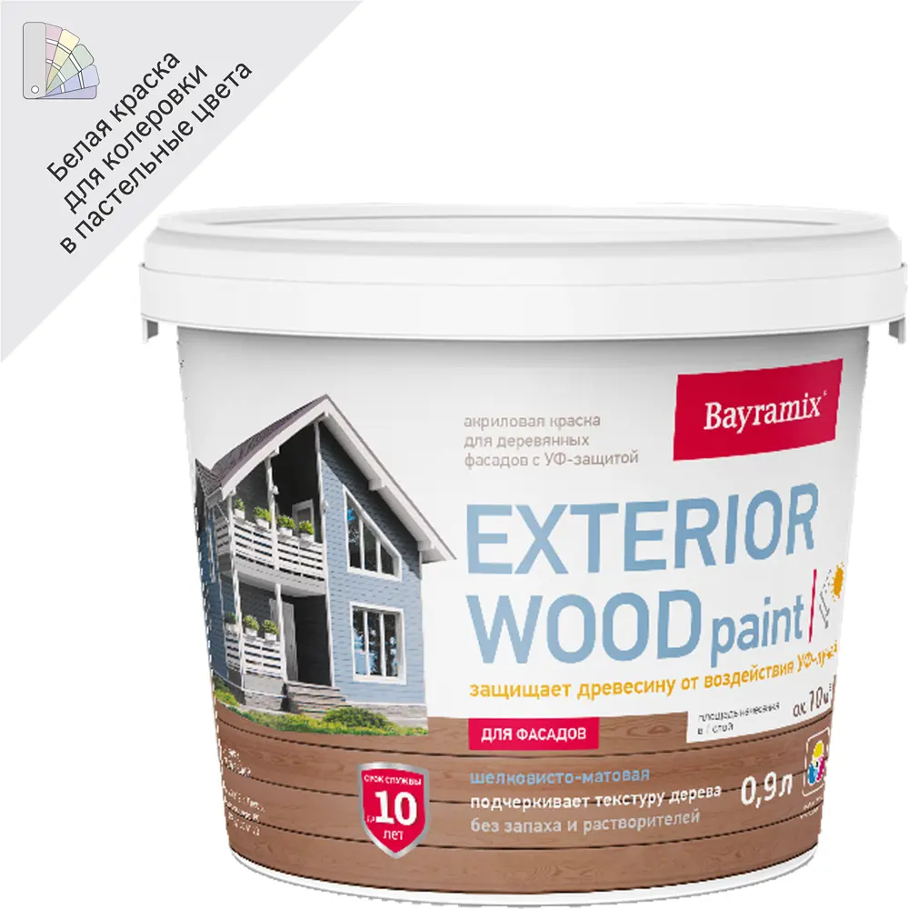 Краска для дерева BAYRAMIX Exterior Wood - защита и эстетика фасадов 89343311 STLM-1349525