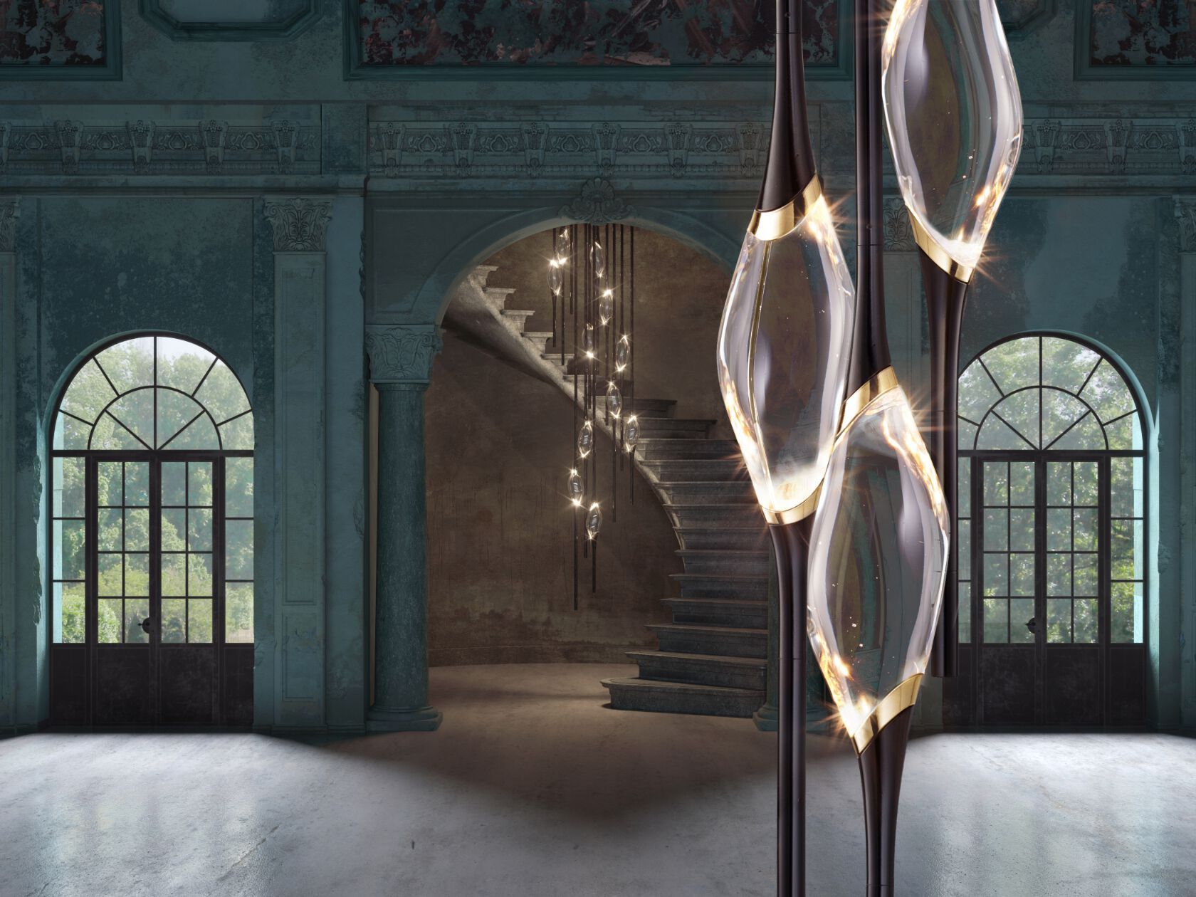 Кристалл светодиодный подвесной светильник Il Pezzo Mancante кусок 12 ARCH-00054983 - Вид №2