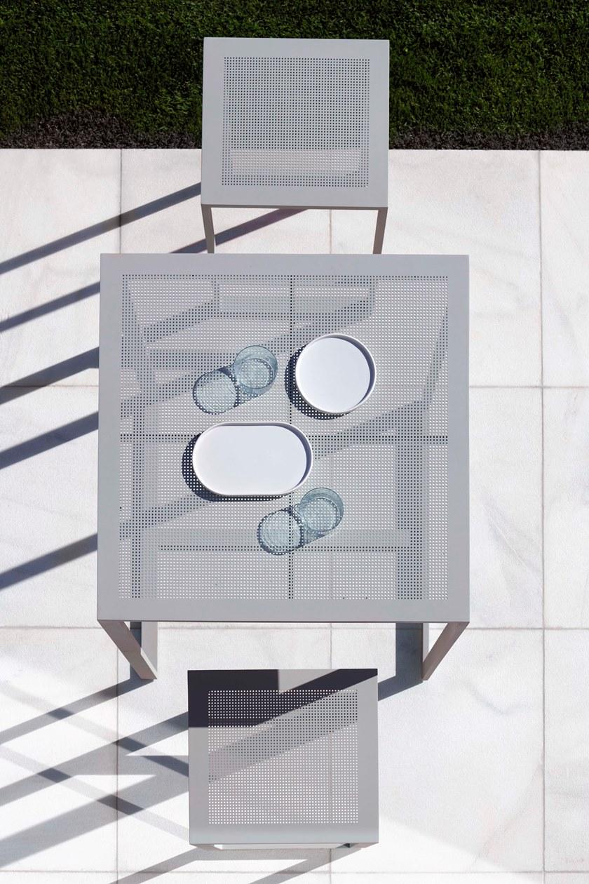 GANDIABLASCO Квадратный садовый стол из термо-лакированного алюминия Blau sun-id-1408084 - Вид №3