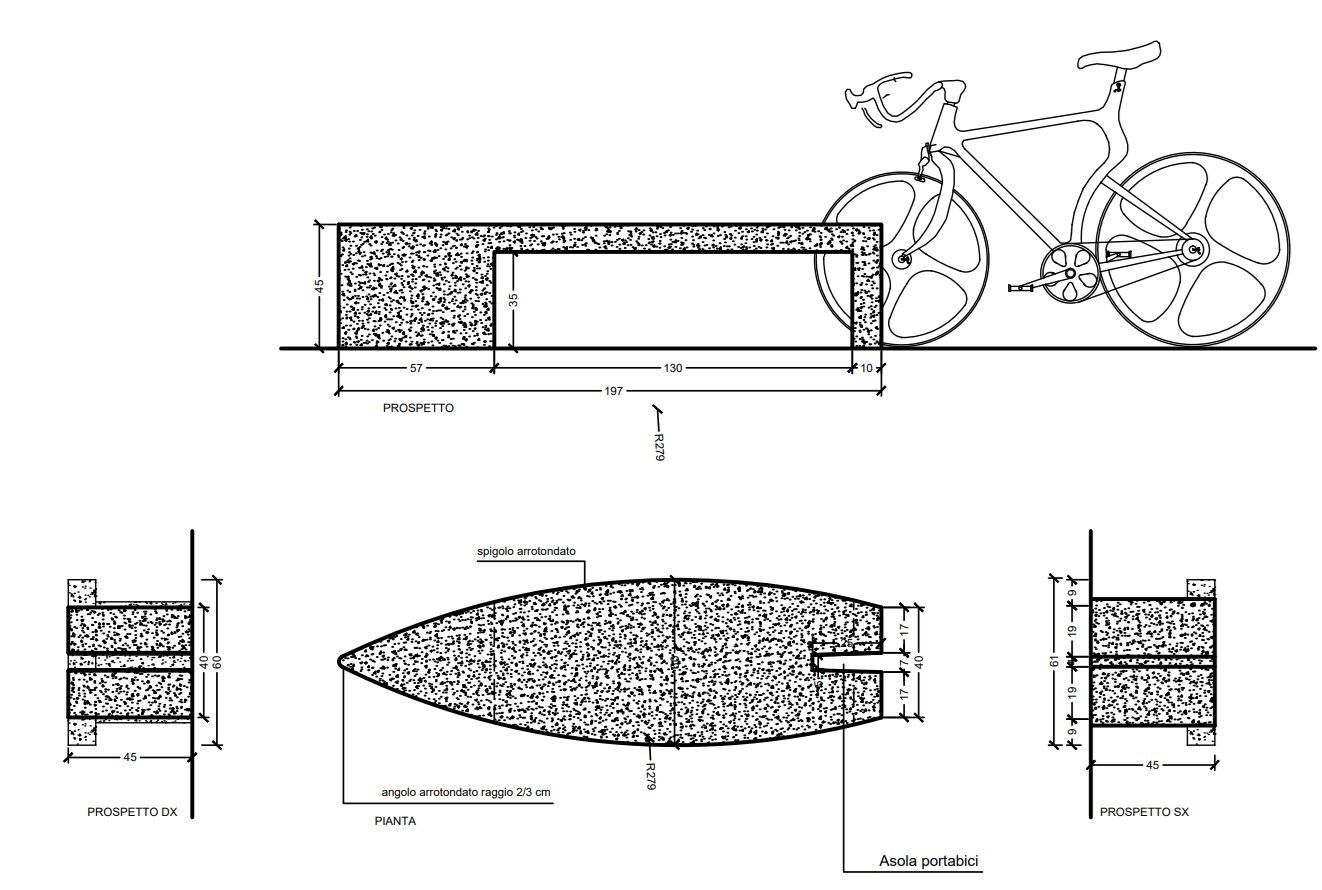 Скамья без спинки Viscio Urban Design SURF ARCH-00052528 - Вид №4