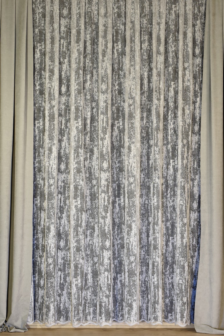 Тюль ELIT HOME Жаккард сетка серый 290 см 85337334 STLM-0061814